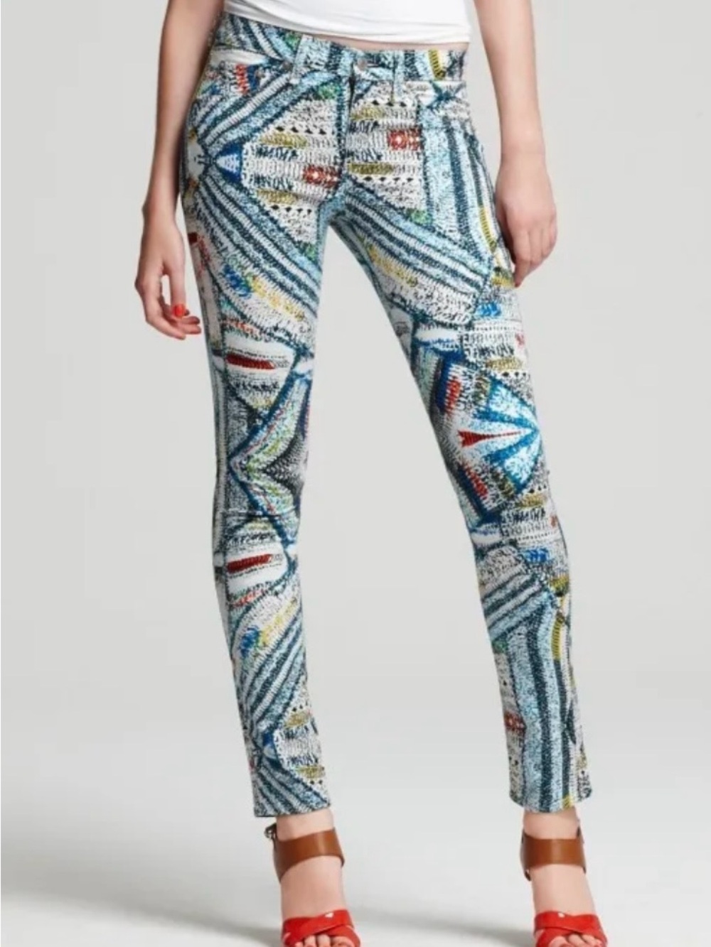 rag & bone Geometric Surf Knit Skinny Pants